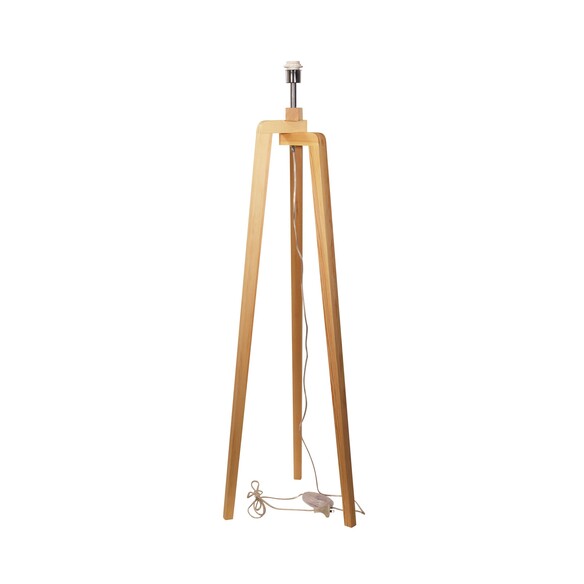 OL93524BASE - LUND Scandi Timber Tripod Floor Lamp Base Only