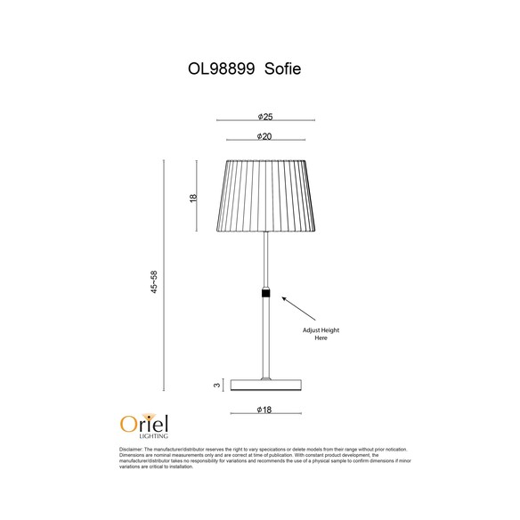 OL98899BK - SOFIE Black and Antique Brass with OL98899BK