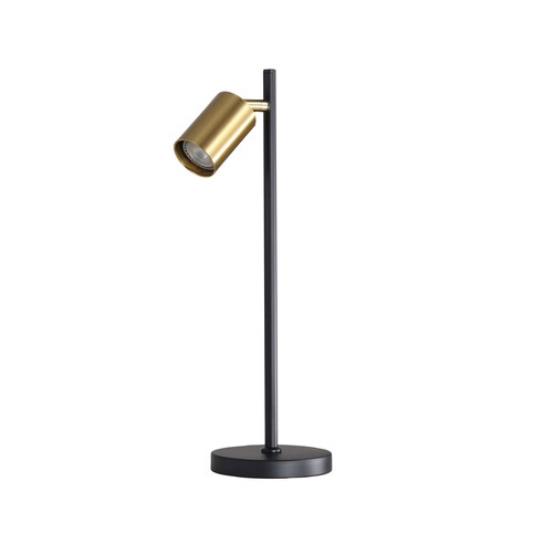 SL98741SB - PONTE 1 Light Black/Satin Brass GU10 Desk Lamp