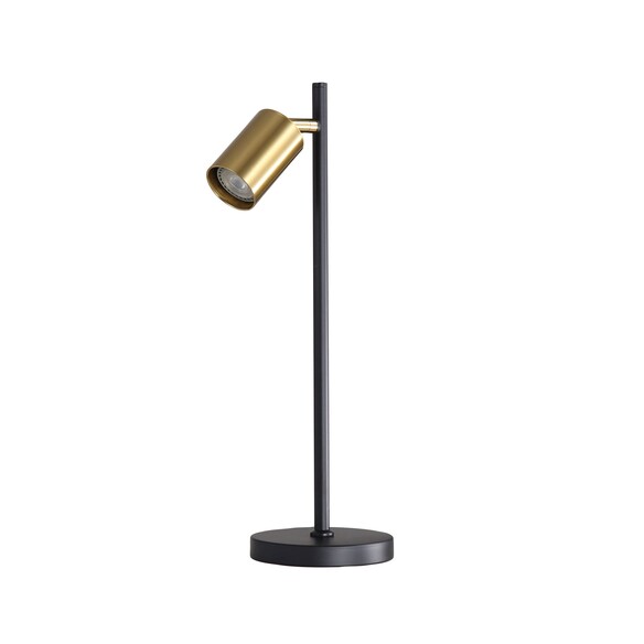 SL98741SB - PONTE 1 Light Black/Satin Brass GU10 Desk Lamp