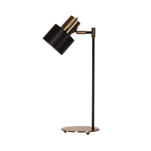 SL98786AB - ARI Black With Antique Brass E27 Desk LampSL98786AB 2