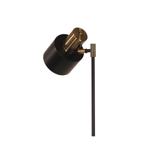 SL98786AB - ARI Black With Antique Brass E27 Desk SL98786AB