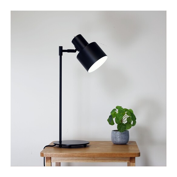 SL98786BK - ARI Black E27 Desk Lamp