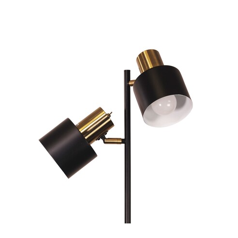 SL98787/2AB - ARI Twin Black with Antique Brass SL98787/2AB