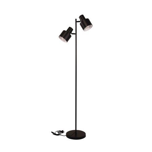 SL98787/2BK - ARI Twin Black E27 Floor Lamp