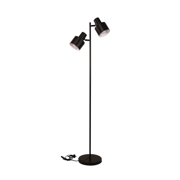 SL98787/2BK - ARI Twin Black E27 Floor Lamp