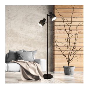 SL98787/2BK - ARI Twin Black E27 Floor LampSL98787/2BK 2