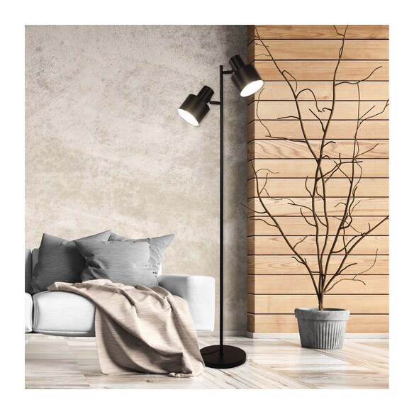 SL98787/2BK - ARI Twin Black E27 Floor LampSL98787/2BK