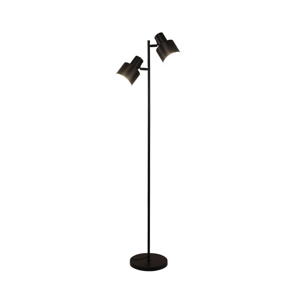 SL98787/2BK - ARI Twin Black E27 Floor LampSL98787/2BK