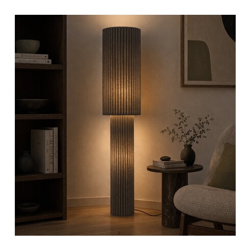 ALCONA FL-BK - ALCONA FLOOR LAMP - BLACKALCONA FL-BK