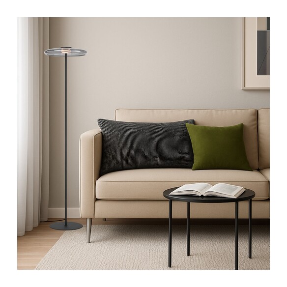 AMITY FL35-BKSM - AMITY FLOOR LAMP - SmokeAMITY FL35-BKSM