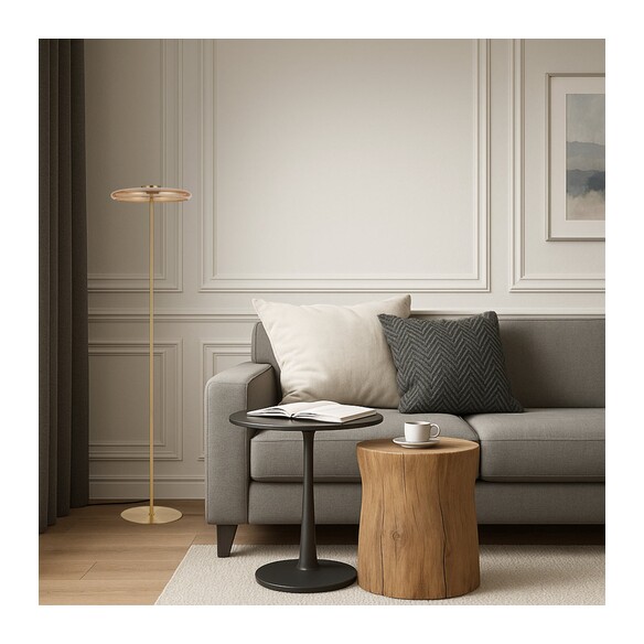 AMITY FL35-BKSM - AMITY FLOOR LAMP - SmokeAMITY FL35-BKSM