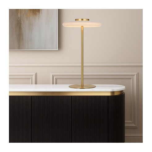 AMITY TL25-BRSOP - AMITY TABLE LAMP - OpalAMITY TL25-BRSOP