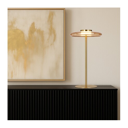 AMITY TL25-BRSOP - AMITY TABLE LAMP - OpalAMITY TL25-BRSOP