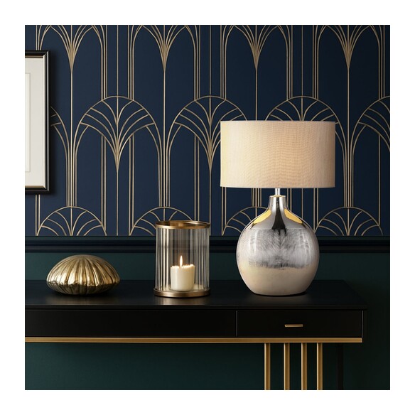 ANCORA TL-GDBK - ANCORA CERAMIC TABLE LAMP - GOLDANCORA TL-GDBK
