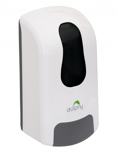 Dolphy Manual Soap-Sanitiser Dispenser 1000ML White - DSDR0045