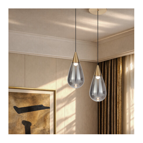 ATICO PE1-AGSM - ATICO 1 LIGHT PENDANT - SmokeATICO PE1-AGSM