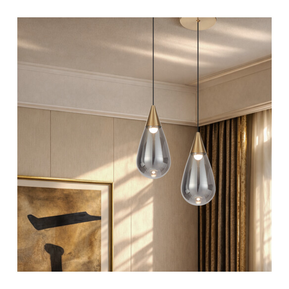 ATICO PE1-AGSM - ATICO 1 LIGHT PENDANT - SmokeATICO PE1-AGSM