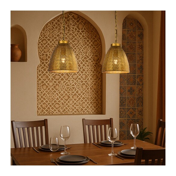 AYDIN PE28-AB - AYDIN 28CM PENDANT - ANTIQUE BRASSAYDIN PE28-AB