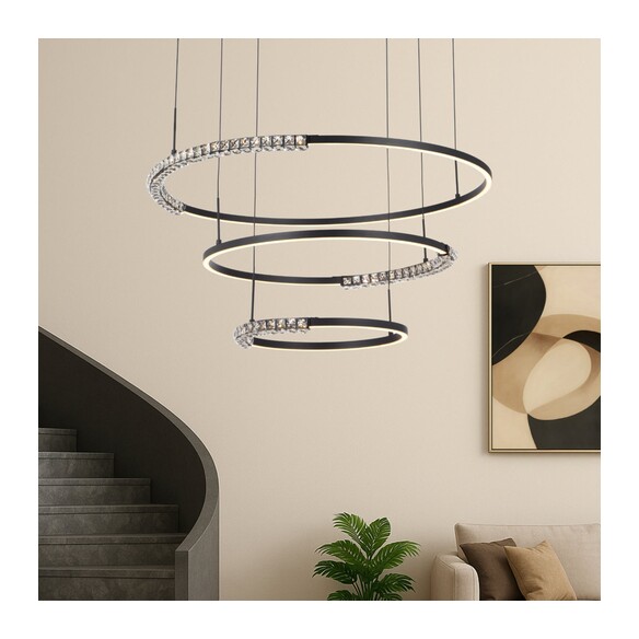 BRERA PE3T-BK - BRERA 3 TIER PENDANT - BLACKBRERA PE3T-BK