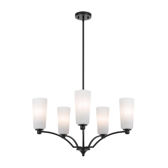 BREVAN PE5-BKMB - BREVAN 5 LIGHT PENDANT - BLACK