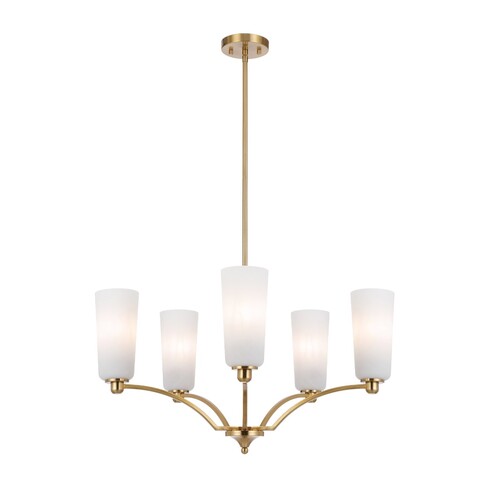 BREVAN PE5-BKMB - BREVAN 5 LIGHT PENDANT - BLACKBREVAN PE5-BKMB