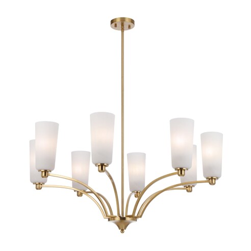 BREVAN PE8-BKMB - BREVAN 8 LIGHT PENDANT - BLACK