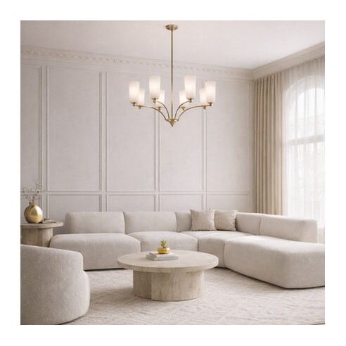 BREVAN PE8-BKMB - BREVAN 8 LIGHT PENDANT - BLACKBREVAN PE8-BKMB