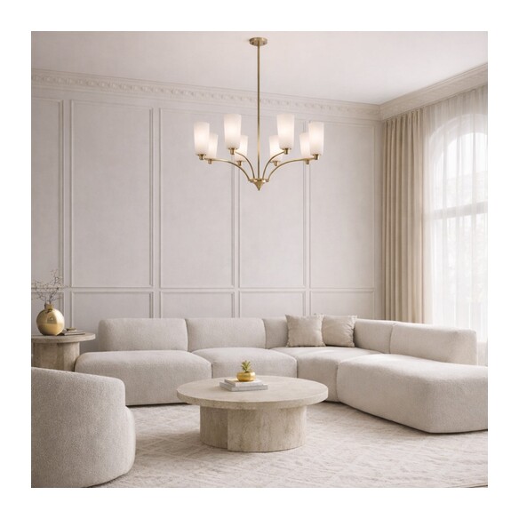 BREVAN PE8-BKMB - BREVAN 8 LIGHT PENDANT - BLACKBREVAN PE8-BKMB