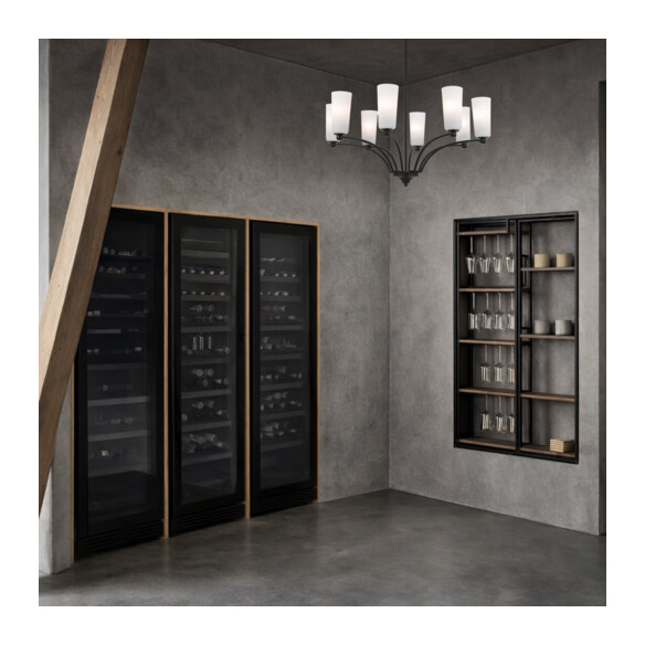 BREVAN PE8-BKMB - BREVAN 8 LIGHT PENDANT - BLACKBREVAN PE8-BKMB
