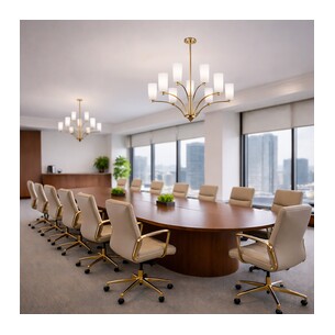 BREVAN PE9-BKMB - BREVAN 9 LIGHT PENDANT - BLACKBREVAN PE9-BKMB 2