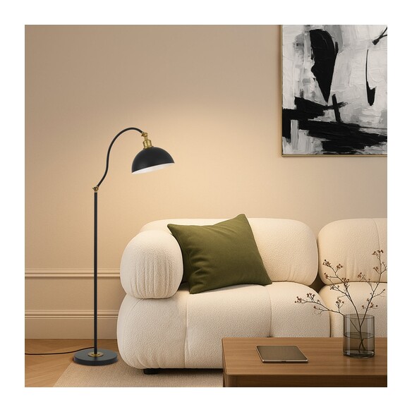 BREVIK FL-BK - BREVIK FLOOR LAMP - BLACKBREVIK FL-BK