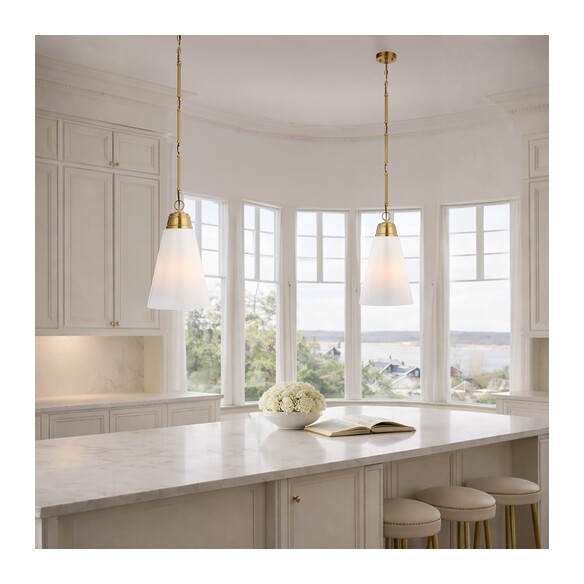 BRINE PE28-AG - BRINE 28 PENDANT LIGHT - ANTIQUE BRINE PE28-AG