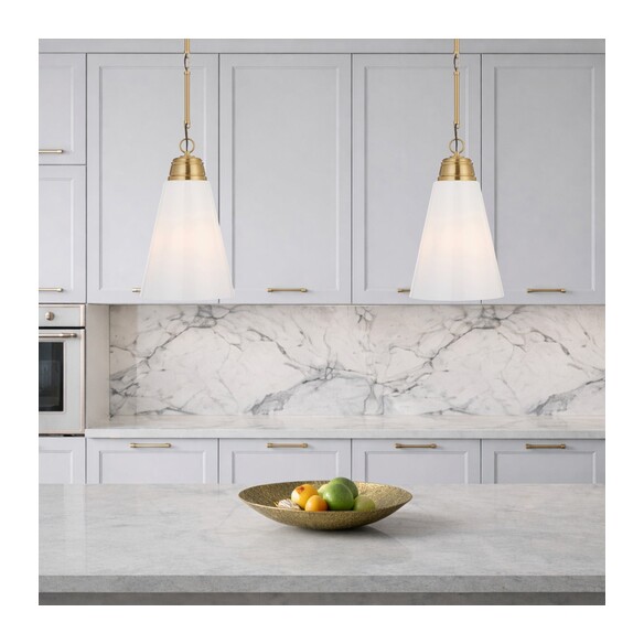 BRINE PE28-AG - BRINE 28 PENDANT LIGHT - ANTIQUE BRINE PE28-AG
