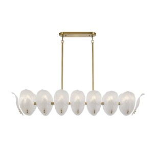 C MONTE PE16-BRS - MONTE 16 LIGHT RECTANGLE PENDANT - BRASSC MONTE PE16-BRS