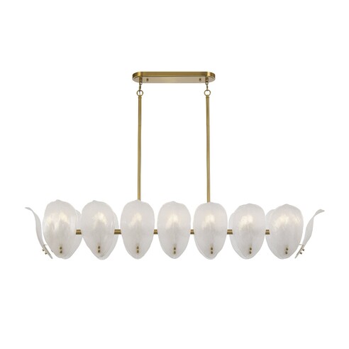 C MONTE PE16-BRS - MONTE 16 LIGHT RECTANGLE PENDANT - BRASS