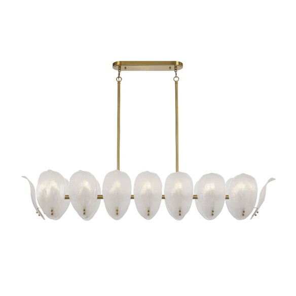 C MONTE PE16-BRS - MONTE 16 LIGHT RECTANGLE PENDANT - BRASS