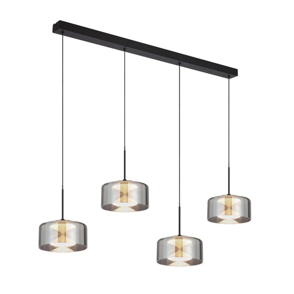 CEDRO PE4-BK - CEDRO 4 LIGHT PENDANT - BLACK
