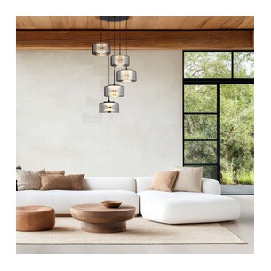 CEDRO PE5-BK - CEDRO 5 LIGHT PENDANT - BLACKCEDRO PE5-BK 2