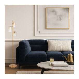 CREVIL FL3-AGAM - CREVIL 3 LIGHT FLOOR LAMP - ANTIQUE GOLDCREVIL FL3-AGAM 2