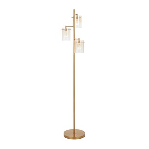 CREVIL FL3-BKSM - CREVIL 3 LIGHT FLOOR LAMP - BLACKCREVIL FL3-BKSM