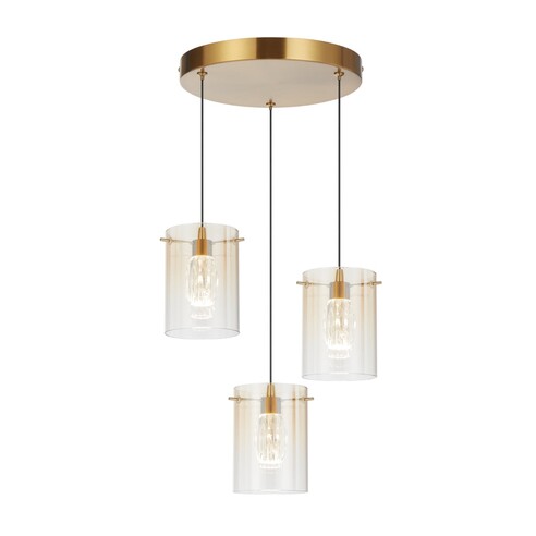 CREVIL PE3-AGAM - CREVIL 3 LIGHT PENDANT - CREVIL PE3-AGAM