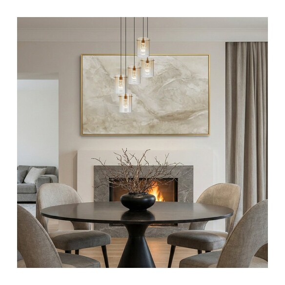 CREVIL PE5-AGAM - CREVIL 5 LIGHT PENDANT - CREVIL PE5-AGAM
