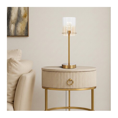 CREVIL TL-BKSM - CREVIL TABLE LAMP - BLACKCREVIL TL-BKSM