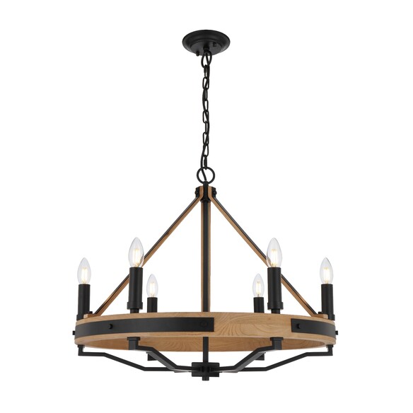DARIEN PE6-ASH - DARIEN 6 LIGHT PENDANT