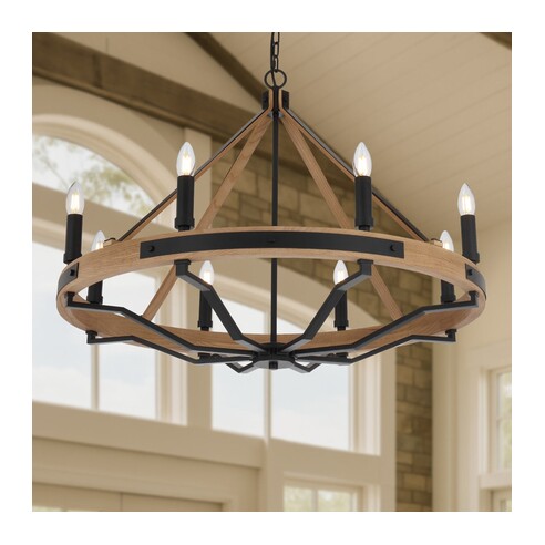 DARIEN PE8-ASH - DARIEN 8 LIGHT PENDANTDARIEN PE8-ASH