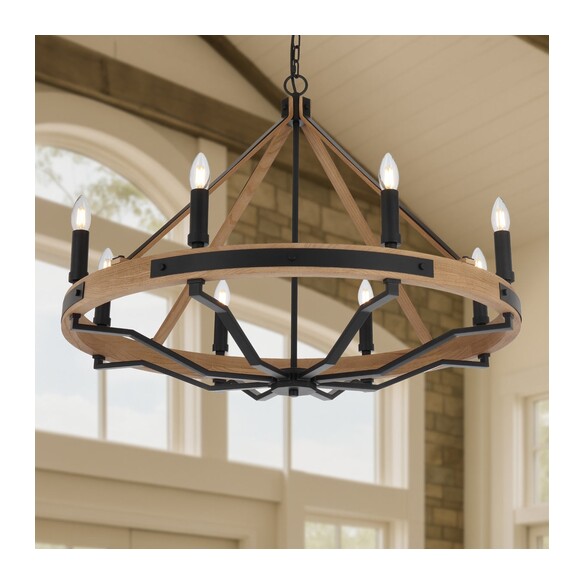 DARIEN PE8-ASH - DARIEN 8 LIGHT PENDANTDARIEN PE8-ASH