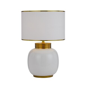 DAVILA TL-WHGD - DAVILA CERAMIC TABLE LAMP - WHITEDAVILA TL-WHGD