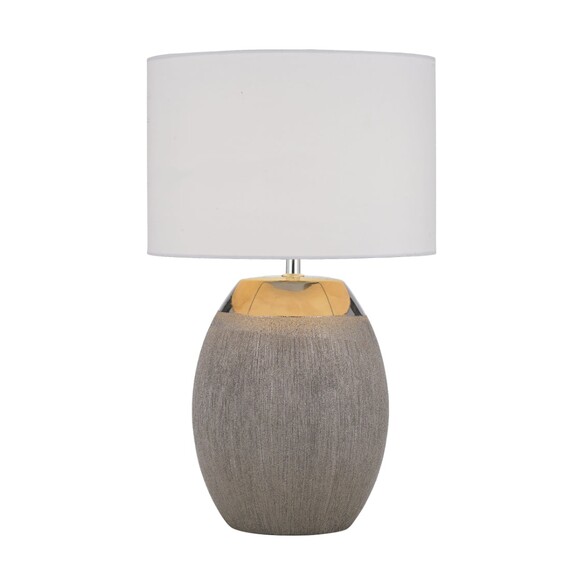 DILLION TL-SLWH - DILLION CERAMIC TABLE LAMP - SILVER