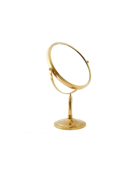 Antique brass deals makeup mirror